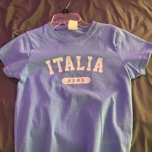 Harlow Blue 'Italia Roma' Graphic Women’s Tee